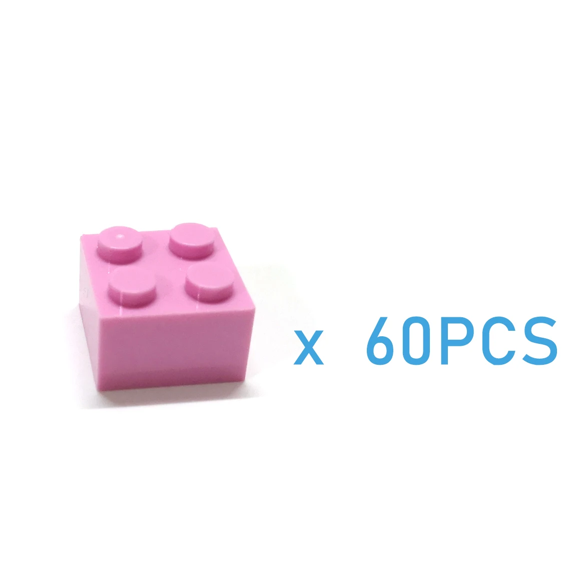 60pcs DIY Building Blocks Thick Figures Bricks 2x2 Dots Educational B Size Compa - $25.00