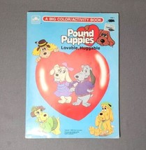 Coloring Activity Book Pound Puppies Golden Tonka Vintage 1986 Light Use - $17.82