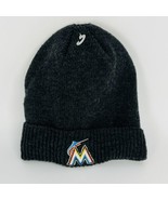 NEW ERA Miami Marlins Beanie Men’s Woven Hat One Size Stocking Cap Gray New - £10.82 GBP