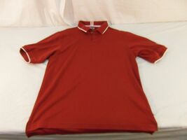 Adult Men&#39;s Adidas Climalite Lincoln Financial Distributors Red White Po... - $11.53