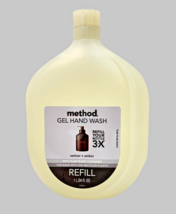 Method Hand Wash 34 Oz Refill Size Clear Vetiver + Amber Plant Based - $7.43