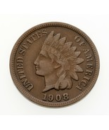 1908-S 1C Indien Cents En Fin État, Tout Marron Couleur, Transparent Lib... - €125,74 EUR