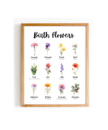 Watercolor Birthflower Poster Birthflowers Wall Art Home - Digital Download - $1.19