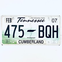 2007 United States Tennessee Cumberland County Passenger License Plate 475 BQH - $16.82