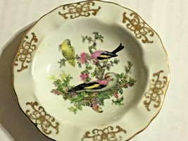 Wintering Germany Birds Gold Gilding Ashtray SKU 011-63 - £10.66 GBP