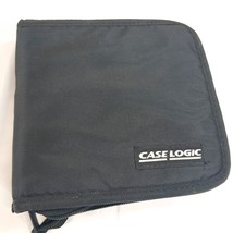 Case Logic CD DVD wallet binder 12/24 black nylon zipper case travel sto... - $20.00