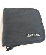 Case Logic CD DVD wallet binder 12/24 black nylon zipper case travel sto... - $20.00