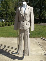 Nwt Le Suit Beige Pants Suit 6 $200 - £78.30 GBP