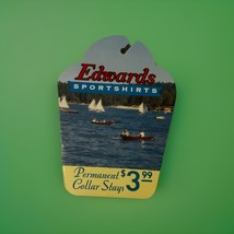 VTG 1960s Clothing Paper Label Tag $3.99 Edwards Sportshirts Permanent C... - $221.56 MXN