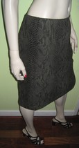 Vintage REITMANS Women&#39;s Ladies Reptile Snake Print Pattern Skirt Size 9 - £23.98 GBP