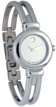 Movado Women&#39;s Armarosa 604471 Harmony Mirror Dial Watch Stainless Steel  - £102.68 GBP