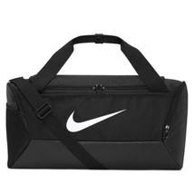 NWT Nike Men&#39;s Black Duffel Bag Brasilia Adjust Training Small 41L 21&quot;x1... - $32.29