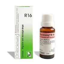 4x Dr Reckeweg Germany R16 Migraine Drops 22ml | 4 Pack - £26.52 GBP