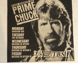 Five Nights Of Prime Chuck Tv Guide Print Ad Chuck Norris TPA11 - $5.93