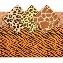 Animal Print Tablecloths For Jungle Safari Birthday Party (54X108 In 4 Pack) - £26.73 GBP