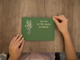 Do not be the same, Be better Motivational card - €1,11 EUR