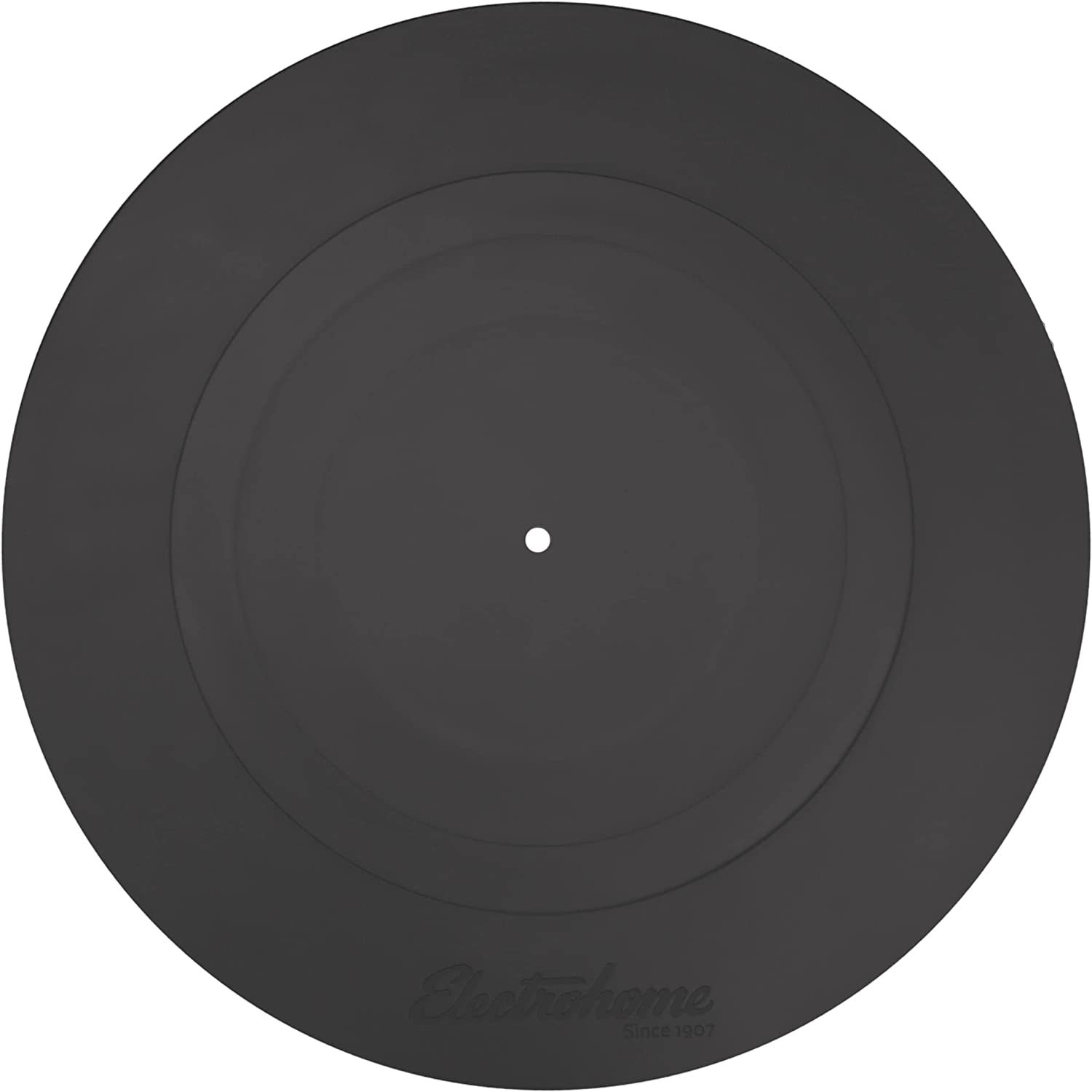 Black Rubber Electrohome Turntable Platter Mat With Sturdy Silicone Design For  			
