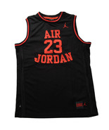 Air Jordan Youth Jersey, Black w/Orange Lettering - £19.50 GBP