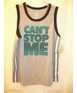 Wonder Nation Boys Tank Top Shirt Size 5T Gray Can&#39;t Stop Me NEW - $14.69 CAD