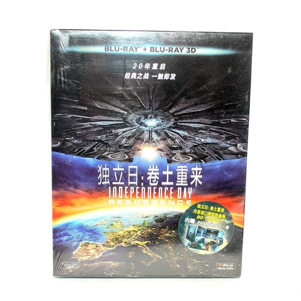 New Sealed Movie Independence Day:Resurgence Steelbook BD Blu-ray+Blu-Ra... - $37.18
