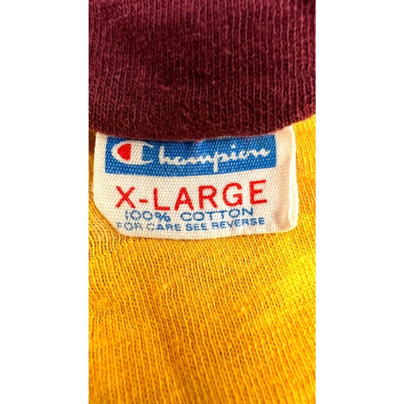 70S 80s Retro Vintage Champion Reversible Short Sleeve T-Shirt WACC PA M/L Item image 5