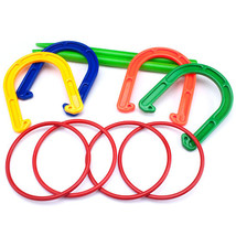 Plastic Horseshoe and Ring Toss Game Set (2 in 1) - £21.29 GBP