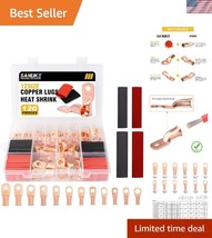 AWG 8-2 Copper Tube Ends with 60Pcs Heat Shrink Tubing - Reliable Connec... - $40.50