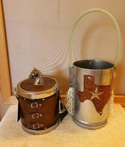 Western Southern Rodeo Horse Decor Ice Bucket and Texas Wine Bottle Holder FS - £40.08 GBP