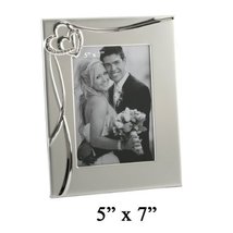 Juliana Personalised - 5&quot; x 7&quot; 3D Waves &amp; Hearts Wedding Photo Frame - Add Your  - £21.67 GBP