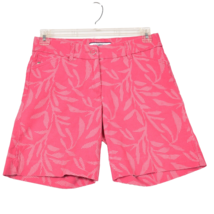 Croft &amp; Barrow Women&#39;s Shorts Size 6 Pink Pockets Floral Cotton Blend - $15.14