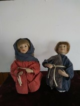Ashton Drake Nativity Collection Doll Mary and Joseph Porcelain AS IS - £15.52 GBP