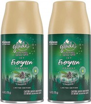 Glade Automatic Spray Refills ICY EVERGREEN FOREST 6.2 OZ, 2 pack - £25.19 GBP