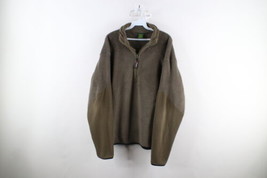 Vintage 90s Cabelas Mens XL Polartec Fleece Half Zip Pullover Sweater Green USA - £47.44 GBP