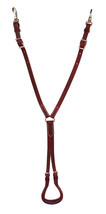 Horse Mahogany Red Amish Western Working Tack Latigo Leather Double Strap - $69.29