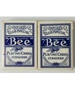 Bee No 92 Club Playing Cards Special Blue Stamp Hilton Sands Cardback Decks - $18.69