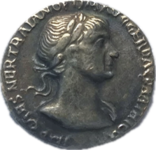 Denario del Emperador Nerva - Reiss conmemorativo &quot;Providentia Standing&quot; - $13.25