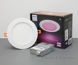 Philips Hue 579573 White and Color Ambiance Slim Downlight 6&quot; - White very good - $44.99