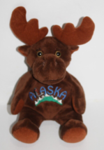 Souvies Reindeer Moose Deer Alaska Souvenir 9&quot; Plush Stuffed Antler Soft 2002 - £12.19 GBP