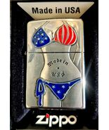 Cool Sexy patriotic Bikini  3D Emblem Zippo Lighter - $71.25