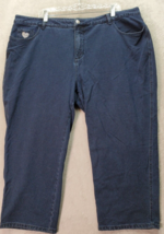 Quacker Factory by Dream Jeannes Capri Jeans Women Sz 22W Blue Stretch High Rise - £21.97 GBP