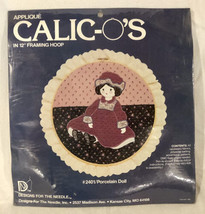 Vintage Applique CALIC-O&#39;s #2401/Porcelain Doll Kit 12&quot; Framing Hoop - $24.74