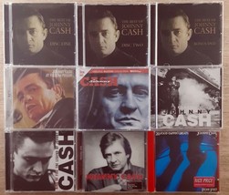 Johnny Cash CD Lot of 9 Ring Of Fire  Itchy Feet - 20 Foot-Tappin&#39; Greats At - $27.22