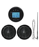 Marine Radio And Speakers Set Compatible With Bluetooth, Marine Gauge He... - $236.99