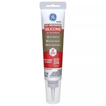 GE Advanced Almond Silicone 2 Kitchen and Bath Caulk Sealant 2.8 oz 2816708 - $9.95