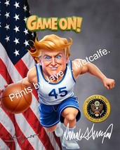 Donald Trump Set of 2 Sports one-of-a-kind 8X10 art Print 2025, ready-to... - $1,074.33 MXN