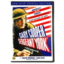 Sergeant York (2-Disc DVD, 1941, Special Ed) Like New !  Gary Cooper Joan Leslie - $12.18