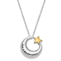 Sterling Silver &amp; Gold Tone Accent Just a Dream Away Ash Holder Necklace - £151.39 GBP