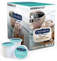 CINNABON CLASSIC CINNAMON ROLL FLAVORED COFFEE KCUPS 24 CT - £19.12 GBP