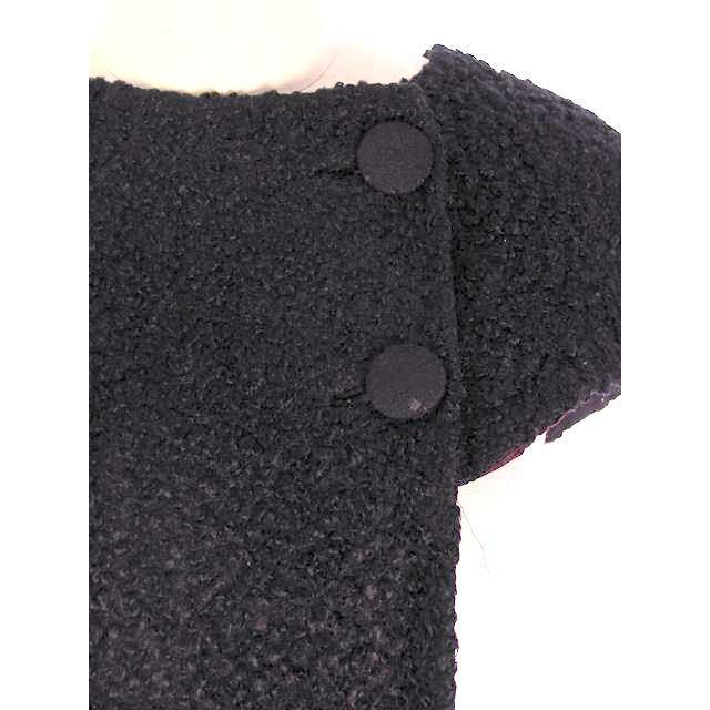 VTG 1950s Faux Karakul Fur Over-Collar Couture Estate Taffeta Lined Evening O/S Item image 2
