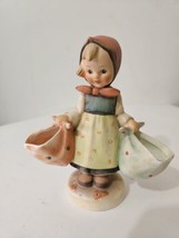 Hummel Figurine Mother&#39;s Darling #175 Girl Bags Nice 5.7&quot; Goebel Germany Vintage - £26.00 GBP